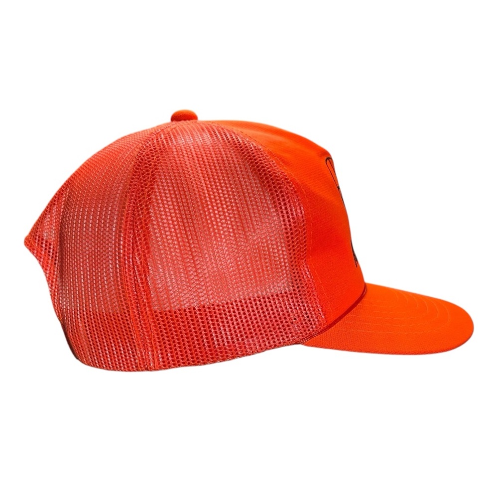 Vintage Buck Fever Hunting Hat | Blaze Orange Deer Snapback Trucker Cap‎ USA - Picture 5 of 11